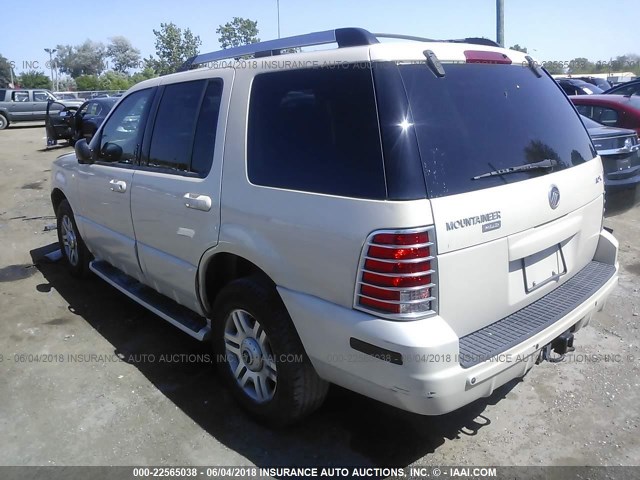 4M2DU86W25ZJ10268 - 2005 MERCURY MOUNTAINEER  BEIGE photo 3