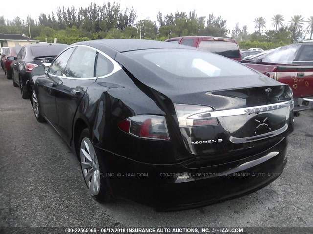 5YJSA1E18GF175525 - 2016 TESLA MODEL S BLACK photo 3