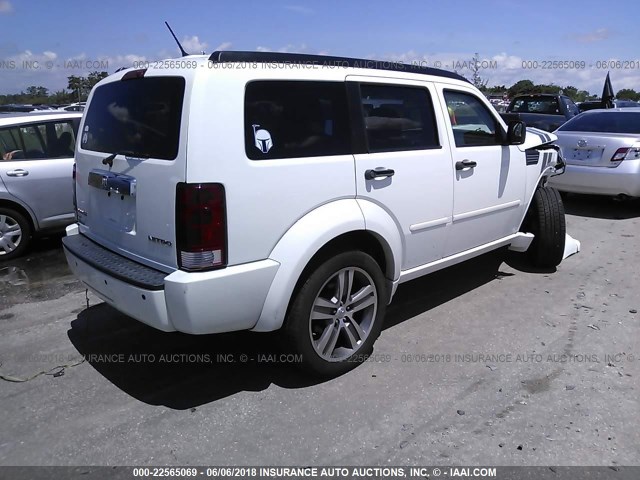 1D4PT6GX7BW589689 - 2011 DODGE NITRO DETONATOR WHITE photo 4