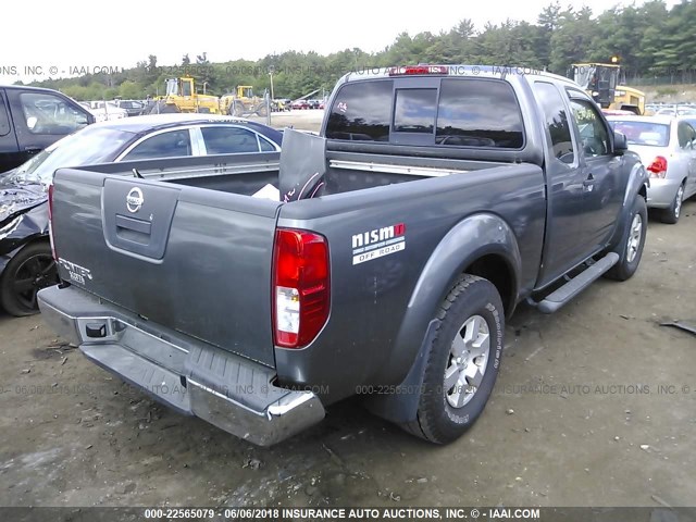 1N6AD06W15C426352 - 2005 NISSAN FRONTIER KING CAB LE/SE/OFF ROAD GRAY photo 4