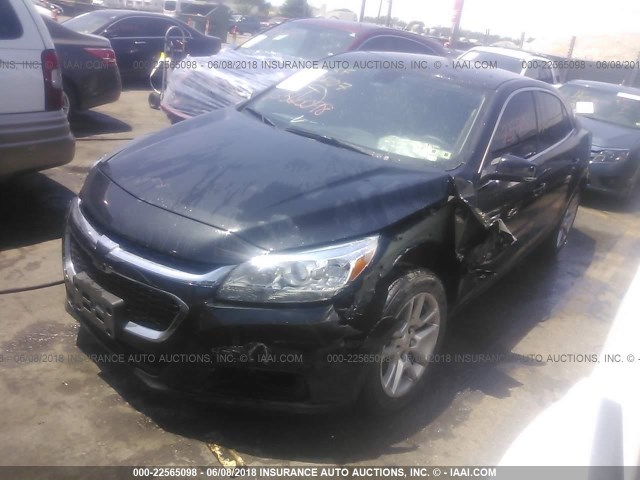 1G11C5SL4FF189119 - 2015 CHEVROLET MALIBU 1LT BLACK photo 2