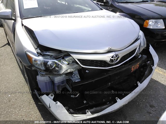 4T1BF1FK3EU766127 - 2014 TOYOTA CAMRY L/SE/LE/XLE SILVER photo 6