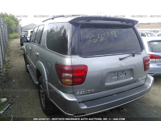 5TDBT48A04S216373 - 2004 TOYOTA SEQUOIA LIMITED SILVER photo 3