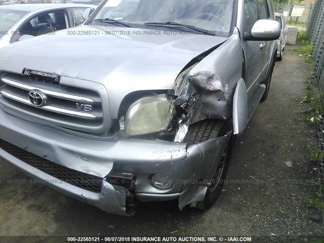 5TDBT48A04S216373 - 2004 TOYOTA SEQUOIA LIMITED SILVER photo 6