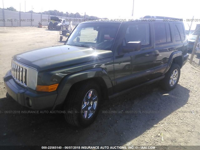 1J8HH48K67C691674 - 2007 JEEP COMMANDER მწვანე ფოტო 2