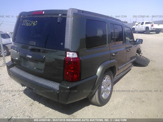 1J8HH48K67C691674 - 2007 JEEP COMMANDER მწვანე ფოტო 4