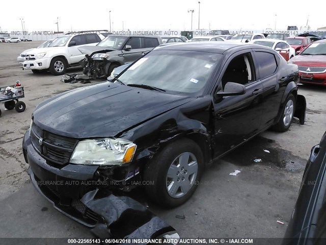 1B3CC4FBXAN150871 - 2010 DODGE AVENGER SXT BLACK photo 2