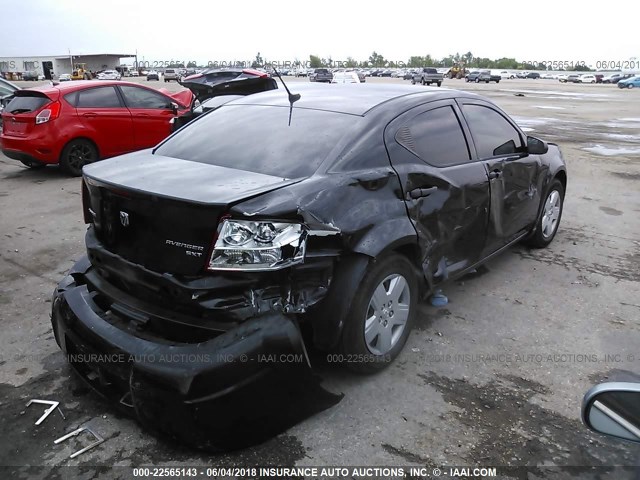 1B3CC4FBXAN150871 - 2010 DODGE AVENGER SXT BLACK photo 4