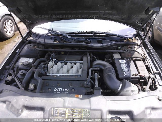 1LNHM97V41Y641535 - 2001 LINCOLN CONTINENTAL  Սև լուսանկար 10