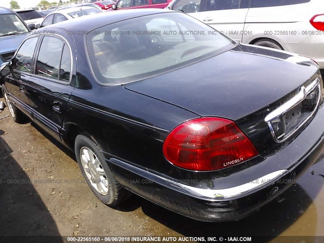 1LNHM97V41Y641535 - 2001 LINCOLN CONTINENTAL  Սև լուսանկար 3