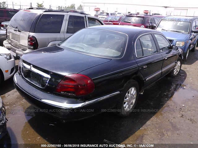 1LNHM97V41Y641535 - 2001 LINCOLN CONTINENTAL  Սև լուսանկար 4