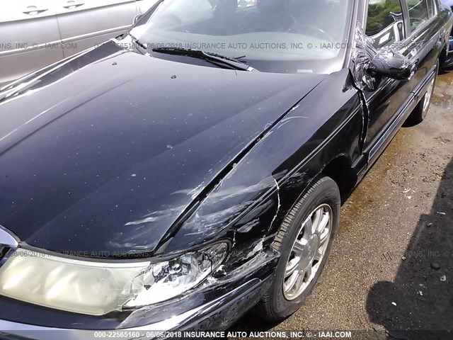 1LNHM97V41Y641535 - 2001 LINCOLN CONTINENTAL  Սև լուսանկար 6