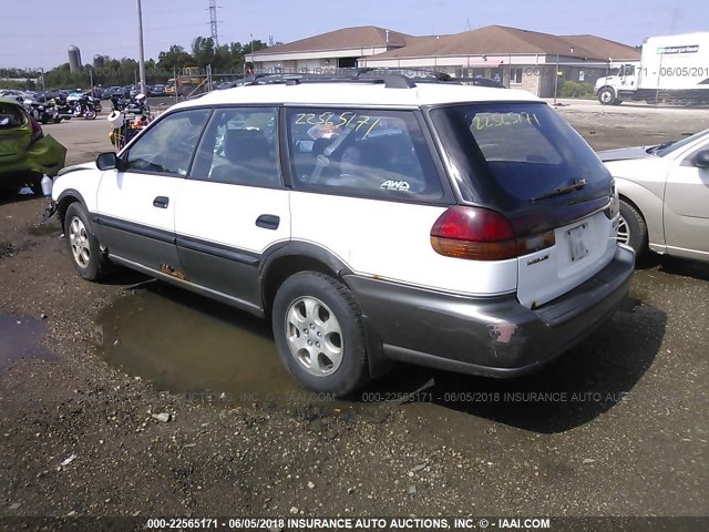 4S3BG6850W7651572 - 1998 SUBARU LEGACY 30TH ANN OUTBACK/LTD/SPT WHITE photo 3