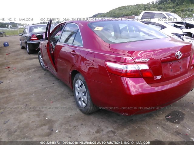 4T4BE46K39R122305 - 2009 TOYOTA CAMRY SE/LE/XLE RED photo 3