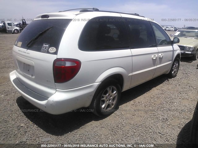 2B4GP74L01R323427 - 2001 DODGE GRAND CARAVAN EX YELLOW photo 4