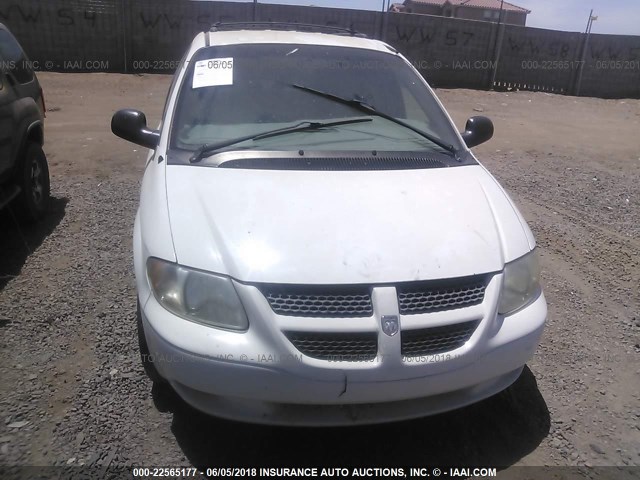 2B4GP74L01R323427 - 2001 DODGE GRAND CARAVAN EX YELLOW photo 6