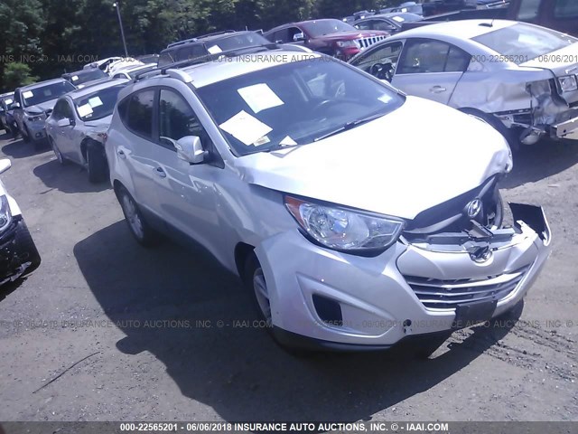 KM8JU3AC7CU408569 - 2012 HYUNDAI TUCSON GLS/LIMITED ვერცხლისფერი ფოტო 1