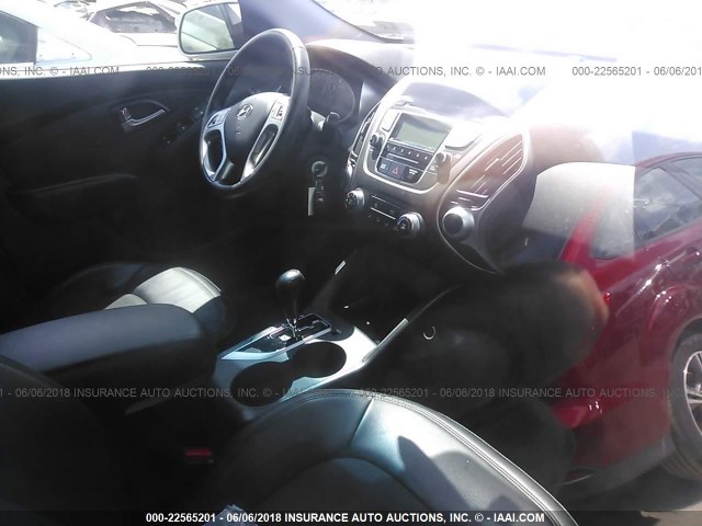 KM8JU3AC7CU408569 - 2012 HYUNDAI TUCSON GLS/LIMITED ვერცხლისფერი ფოტო 5
