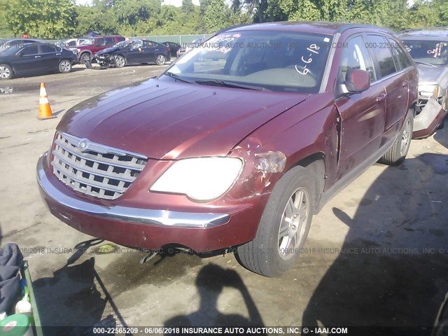 2A8GM68X97R189540 - 2007 CHRYSLER PACIFICA TOURING MAROON photo 6