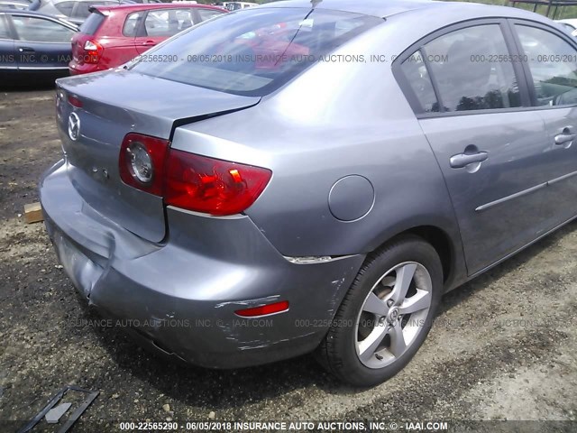 JM1BK32F961469547 - 2006 MAZDA 3 I GRAY photo 4