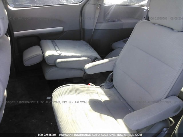 5N1BV28U17N128625 - 2007 NISSAN QUEST S/SE/SL SILVER photo 8