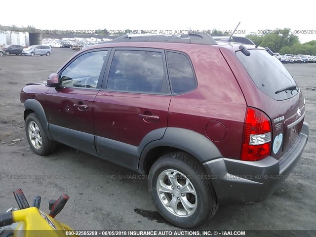 KM8JN72DX9U945568 - 2009 HYUNDAI TUCSON SE/LIMITED MAROON photo 3