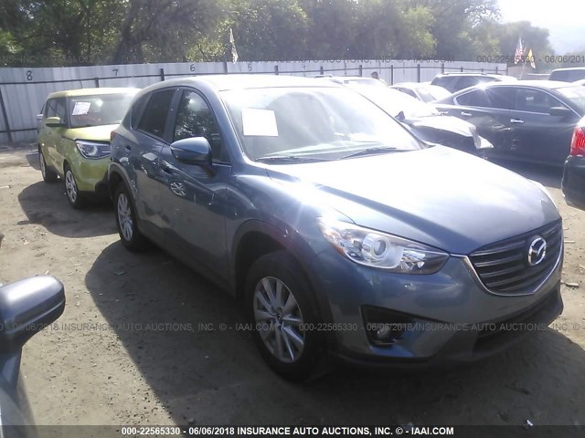 JM3KE4CY8G0630112 - 2016 MAZDA CX-5 TOURING Синий фото 1