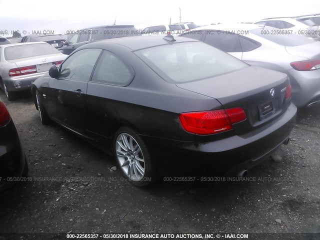 WBAKF9C56BE671808 - 2011 BMW 335 XI BLACK photo 3