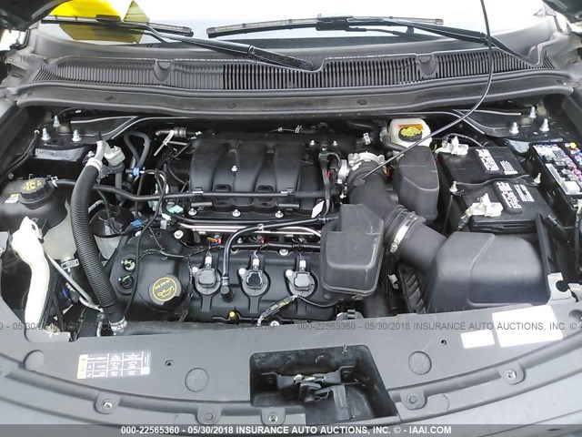 1FM5K8AR7HGC35229 - 2017 FORD EXPLORER POLICE INTERCEPTOR BLUE photo 10