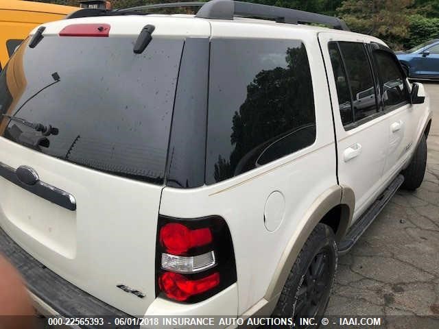 1FMEU74E38UA58810 - 2008 FORD EXPLORER EDDIE BAUER WHITE photo 4