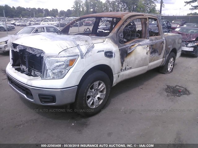 1N6AA1EK9HN534305 - 2017 NISSAN TITAN S WHITE photo 2