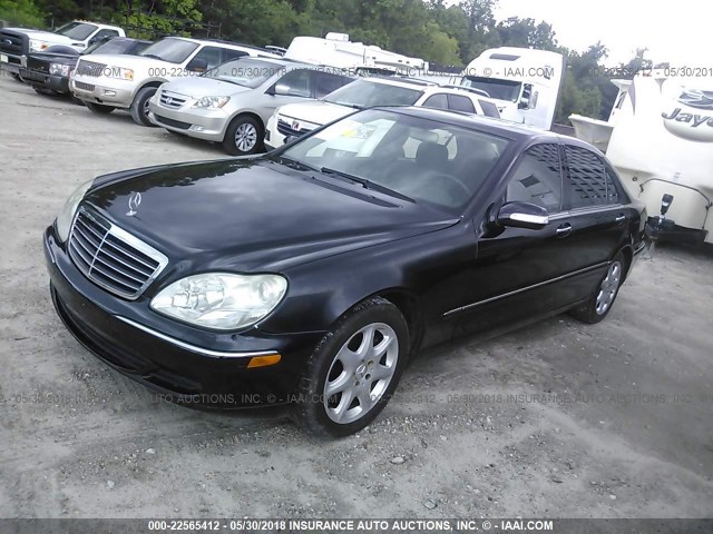 WDBNG83J43A326269 - 2003 MERCEDES-BENZ S 430 4MATIC BLACK photo 2