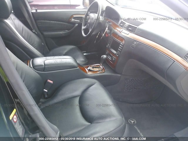 WDBNG83J43A326269 - 2003 MERCEDES-BENZ S 430 4MATIC BLACK photo 5