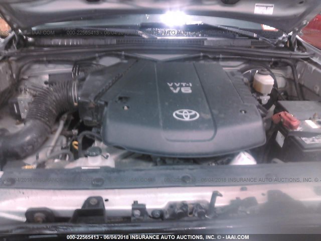 5TEUU42N75Z008240 - 2005 TOYOTA TACOMA ACCESS CAB Silber Foto 10