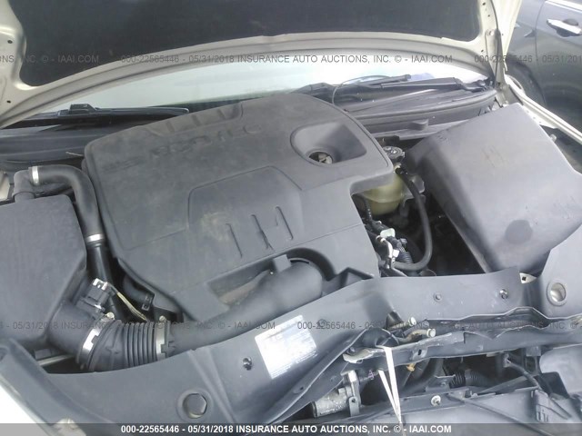 1G1ZC5E18BF116150 - 2011 CHEVROLET MALIBU 1LT TAN photo 10