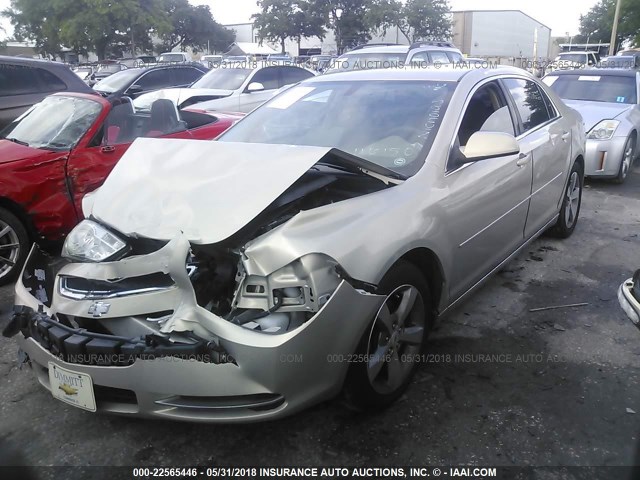 1G1ZC5E18BF116150 - 2011 CHEVROLET MALIBU 1LT TAN photo 2