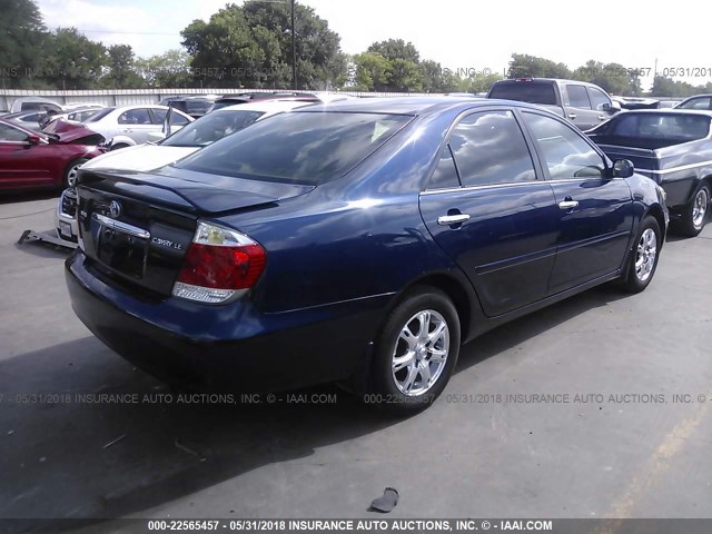 4T1BE32K56U164240 - 2006 TOYOTA CAMRY LE/XLE/SE ლურჯი ფოტო 4