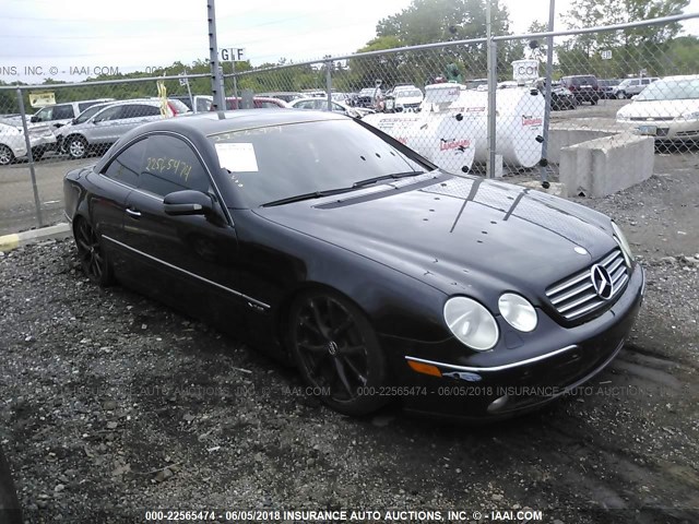 WDBPJ78J02A021959 - 2002 MERCEDES-BENZ CL 600 BLACK photo 1