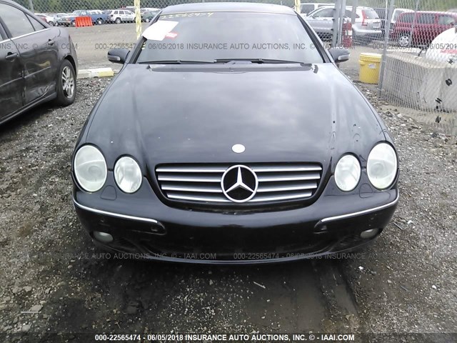 WDBPJ78J02A021959 - 2002 MERCEDES-BENZ CL 600 BLACK photo 6