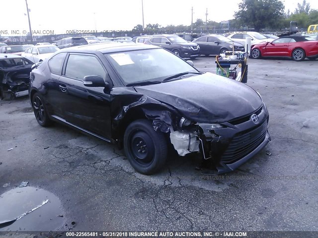 JTKJF5C79E3072368 - 2014 TOYOTA SCION TC BLACK photo 1