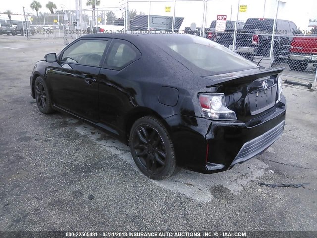 JTKJF5C79E3072368 - 2014 TOYOTA SCION TC BLACK photo 3