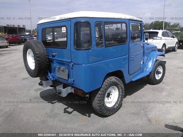 FJ40928528 - 1981 TOYOTA LAND CRUISER FJ40 BLUE photo 4