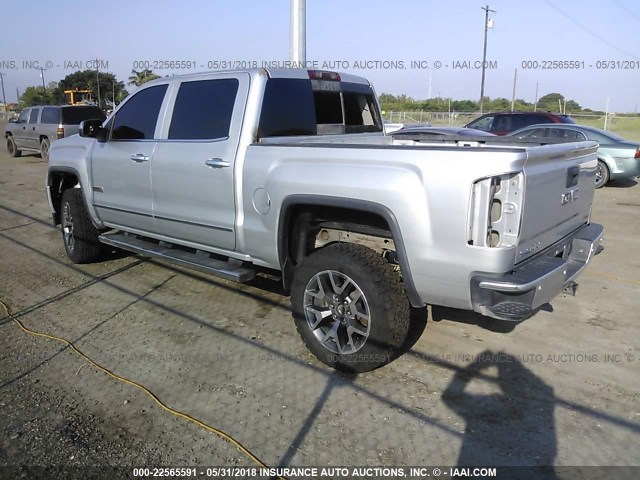 3GTU2VEC6EG471553 - 2014 GMC SIERRA K1500 SLT SILVER photo 3