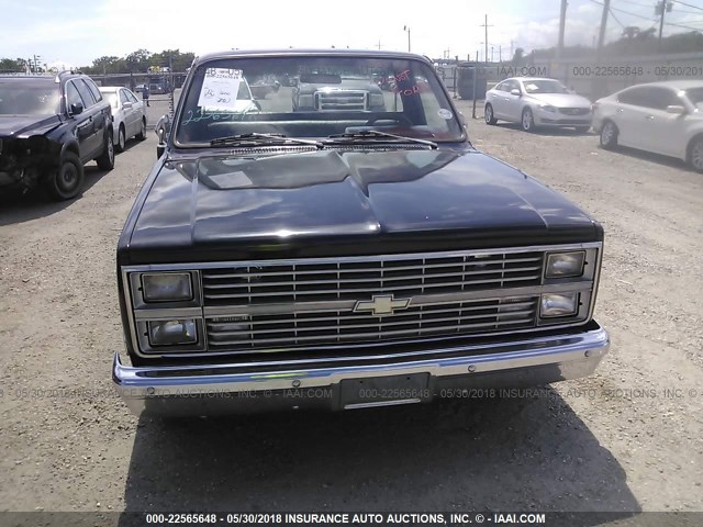 1GCCC14HXEF370936 - 1984 CHEVROLET C10 BLACK photo 6