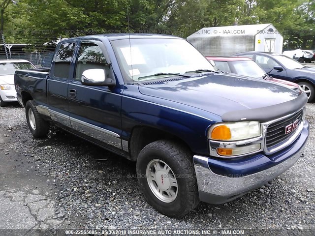 1GTEK19T1XE503553 - 1999 GMC NEW SIERRA K1500 BLUE photo 1