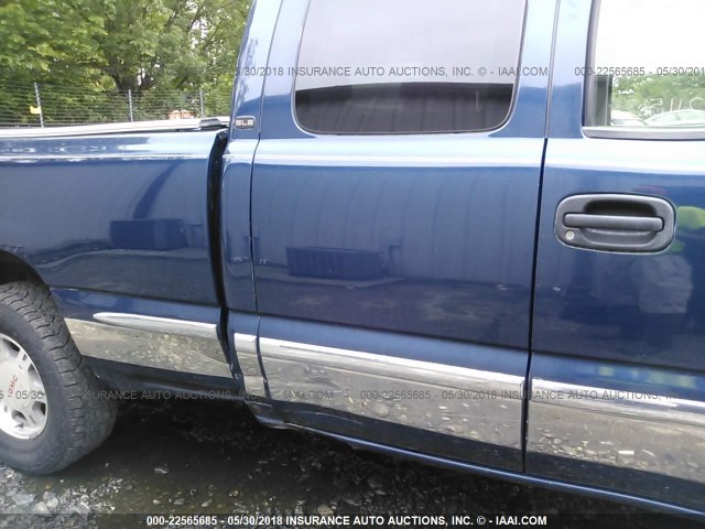 1GTEK19T1XE503553 - 1999 GMC NEW SIERRA K1500 BLUE photo 6