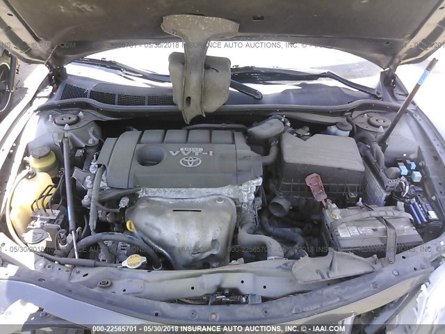 4T1BF3EK6AU008435 - 2010 TOYOTA CAMRY SE/LE/XLE GRAY photo 10