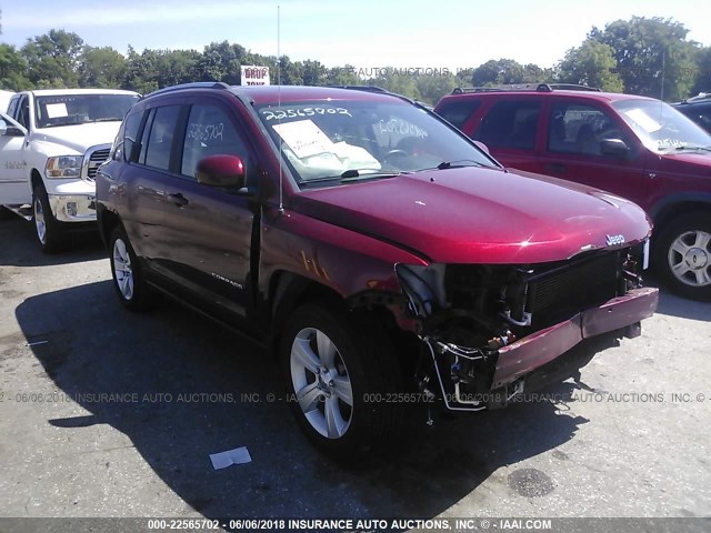 1C4NJCEAXFD296409 - 2015 JEEP COMPASS LATITUDE წითელი ფოტო 1