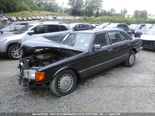 WDBCA39EXKA478092 - 1989 MERCEDES-BENZ 560 SEL BLACK photo 2