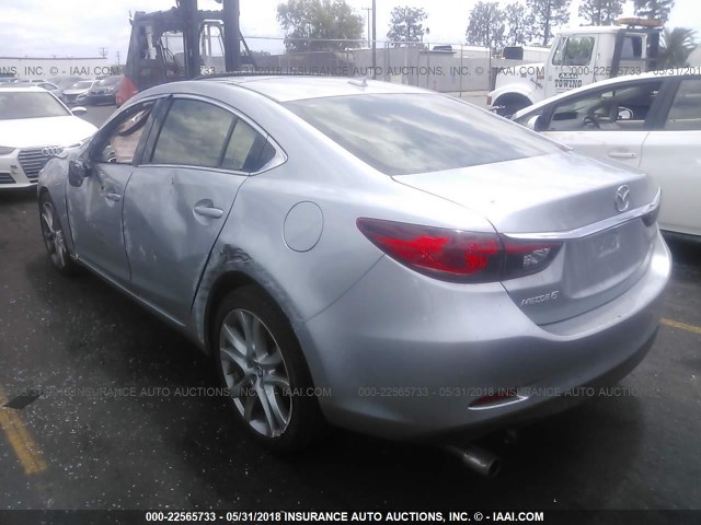 JM1GJ1V58G1485515 - 2016 MAZDA 6 TOURING SILVER photo 3